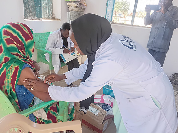 Sudan- thabat project - EPI activity in Karak HFs in Kerenik locality.