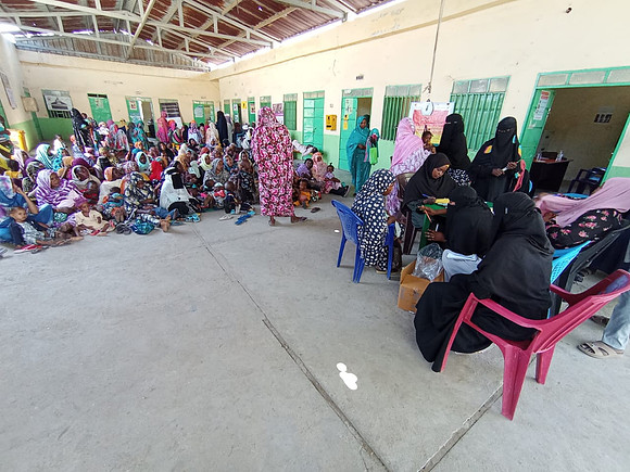 Sudan - thabat project - TSFP session in Alhishisa HFs in Central Darfur.