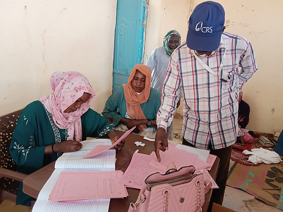 Sudan - thabat project - monitoring visit to OTP session in Tenjakei HFs.