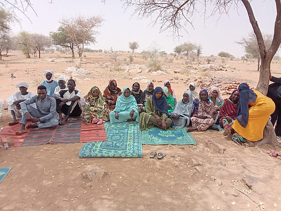Sudan - thabat project - community sensitization in Abugabina HFs in Sirba locality.