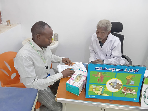 Sudan - thabat project - M/E (revision of monthly report with MA) visit to Hagerzagawa HFs in WD.