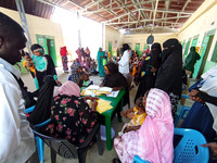Sudan-Thabat Project - TSFP Session in Hashisha camp i Central Darfur.